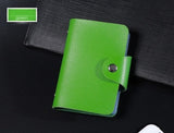 New PU Leather Function 24 Bits Card Case Business Card Holder Men Women