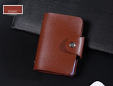 New PU Leather Function 24 Bits Card Case Business Card Holder Men Women