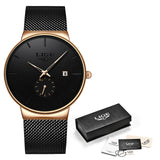 LIGE 2020 Fashion Mens Watches Top Brand Luxury Quartz