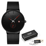 LIGE 2020 Fashion Mens Watches Top Brand Luxury Quartz