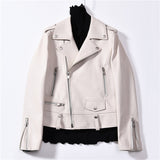 Spring Genuine Leather Jacket Women