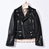 Spring Genuine Leather Jacket Women