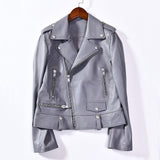 Spring Genuine Leather Jacket Women