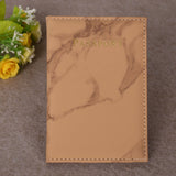 Fashion Women Men Passport Cover Pu Leather Marble Style