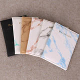 Fashion Women Men Passport Cover Pu Leather Marble Style