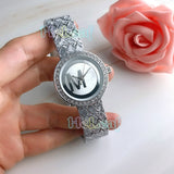 Fashion Gold Silver Stainless Women Watch Quartz