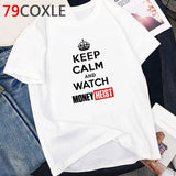 La Casa De Papel T Shirt Men Funny Cartoon Money Heist Tshirt House of Paper  Bella Ciao