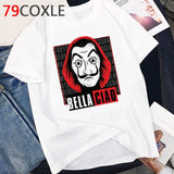 La Casa De Papel T Shirt Men Funny Cartoon Money Heist Tshirt House of Paper  Bella Ciao