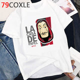 La Casa De Papel T Shirt Men Funny Cartoon Money Heist Tshirt House of Paper  Bella Ciao