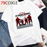 La Casa De Papel T Shirt Men Funny Cartoon Money Heist Tshirt House of Paper  Bella Ciao