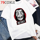 La Casa De Papel T Shirt Men Funny Cartoon Money Heist Tshirt House of Paper  Bella Ciao