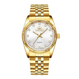 CHENXI Luxury Couple Watch Golden Fashion Stainless Steel  Wrist Watches For Women & Men