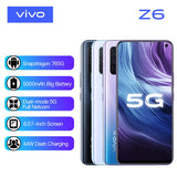 Authorized vivo Z6 5G Mobile Phone Snapdragon 765G 8G 128G Celular 6.57-inch screen 48.0MP 4 Cameras 44W  Android10 Cell Phones