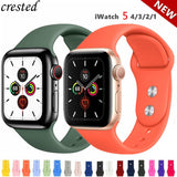 Silicone strap For Apple Watch band 44 mm/40mm iwatch Band 38mm 42mm Sport bracelet
