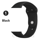 Silicone strap For Apple Watch band 44 mm/40mm iwatch Band 38mm 42mm Sport bracelet