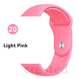 Silicone strap For Apple Watch band 44 mm/40mm iwatch Band 38mm 42mm Sport bracelet