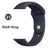 Silicone strap For Apple Watch band 44 mm/40mm iwatch Band 38mm 42mm Sport bracelet