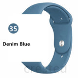 Silicone strap For Apple Watch band 44 mm/40mm iwatch Band 38mm 42mm Sport bracelet