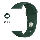 Silicone strap For Apple Watch band 44 mm/40mm iwatch Band 38mm 42mm Sport bracelet