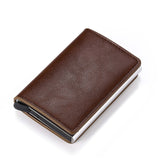 Bycobecy Credit Card Holder Wallet Men Women Metal RFID Vintage Aluminium