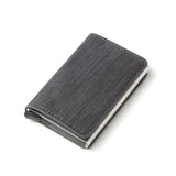Bycobecy Credit Card Holder Wallet Men Women Metal RFID Vintage Aluminium