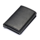 Bycobecy Credit Card Holder Wallet Men Women Metal RFID Vintage Aluminium