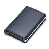 Bycobecy Credit Card Holder Wallet Men Women Metal RFID Vintage Aluminium