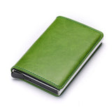 Bycobecy Credit Card Holder Wallet Men Women Metal RFID Vintage Aluminium