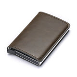 Bycobecy Credit Card Holder Wallet Men Women Metal RFID Vintage Aluminium