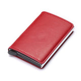 Bycobecy Credit Card Holder Wallet Men Women Metal RFID Vintage Aluminium