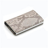 Bycobecy Credit Card Holder Wallet Men Women Metal RFID Vintage Aluminium