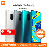Xiaomi Redmi Note 9S Note 9 S 4GB 64GB Global Version smartphone Snapdragon 720G mobile phone Octa core 5020mAh 48MP Quad Camera