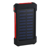 Hot Solar Power Bank Waterproof 30000mAh Solar Charger 2 USB Ports External Charger Powerbank for Xiaomi MI iPhone 8 Smartphone