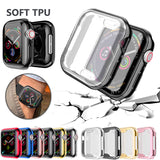 Watch Cover case For Apple Watch series 5 4 3 2 1 band case 42mm 38m 40mm 44mm Slim TPU
