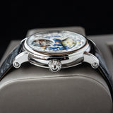 Real seagull Tourbillon Watch Men Mechanical Movement Luxury Brand Earth Dial Alligator Leather