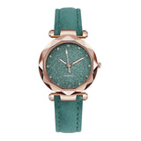 Casual Women Romantic Starry Sky Wrist Watch Leather Rhinestone Designer