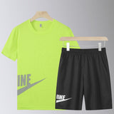 Casual Male Tracksuit Clothing Summer Men Set Fitness Suit Sporting