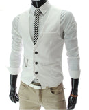 2020 New Arrival Dress Vests For Men Slim Fit Mens Suit Vest Male