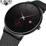 LIGE Quartz Watch Women And Men Watch Top Brand Luxury Famous Dress Fashion