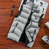 Fashion Mens Jacket Sleeveless Vest Spring Thermal Soft Vests
