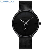 CRRJU Fashion Mens Watches Top Brand Luxury Quartz