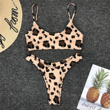 De piel de serpiente Bikini mujeres traje de baño de Bikini Sexy Biquini