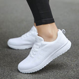 Shoes Woman Sneakers White Platform