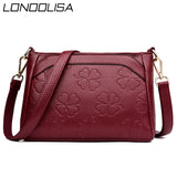 Fashion Flower Leather Luxury Handbags Women