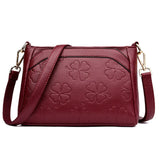 Fashion Flower Leather Luxury Handbags Women